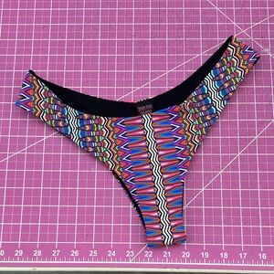 Demon Bikini Handmade Swim Colorful Geometric Large Bikini Bottom Beach